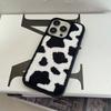 Toalla de felpa bordada con cuadros florales y funda para teléfono de leopardo para Iphone17/16/18Promax
