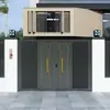 Portón Principal de Villa de Hierro Forjado Puerta de Campo de Aleación de Aluminio Puerta de Patio Puerta de Jardín de Acero Inoxidable Entrada Casa de Autoconstrucción Doble Venta Directa