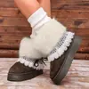 Botas Casuales Transfronterizas Europeas y Americanas Estilo Europeo Talla Grande Unitalla Moda Femenina Cómodas Nuevas Venta al por Mayor Talla Grande