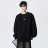 Nueva Sudadera de Moda y Sencilla para Hombre Otoño/Invierno 2026, Estilo Delgado de Corte Amplio Moderno, Top de Otoño Talla Grande para Adolescentes