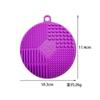 Pad de silicona redondo personalizado para fregar pad para limpiar brochas de maquillaje bandeja limpiadora de herramientas de maquillaje pad de fregar para herramientas de belleza