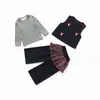 Conjunto de Niña Primavera y Otoño 2026 Nuevo Elegante Casual Infantil Moda de Primavera Conjunto de Tres Piezas de Mezclilla