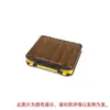 Caja de señuelos Luya de doble cara caja de accesorios para pesca de señuelos artificiales caja de camarones de madera caja de almacenamiento multifuncional para señuelos blandos y duros tipo Mino lápiz