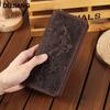 Cartera de Cuero con Diseño de Dragón Guofeng para Hombre Gran Capacidad Billetera Vertical para Monedas de Negocios Bolso de Mano Simple con Cremallera Venta al por Mayor
