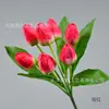 7-Ramo de Tulipanes Flores Artificiales Ramo de Tulipanes Arreglo Floral de Escritorio Actuación de Boda Flores de Mano Transfronterizo