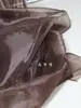 Gasa de cristal rosa nude translúcida que brilla con el agua, red de boda de alta densidad, rígida, organza europea, tela para diseñador Hanfu hecha a mano