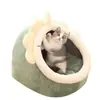 Nido para Gatos Cálido en Todas las Estaciones, Nido para Perros Universal en Todas las Estaciones, Cama Semi-Cerrada para Gatos, Casa para Gatos, Villa, Nido para Mascotas Desmontable y Lavable