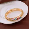 Pulsera Abierta Bicolor con Forma de Gota de Agua y Cruz Brillante Diseño de Pulsera de Personalidad Moda Europea y Americana Joyería de Nicho para Mujeres Venta al por Mayor