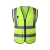 Chaleco de Seguridad Reflectante Chaleco de Construcción Sitio de Construcción Logotipo Impreso Personalizado Tráfico Transpirable Sanitario Jardinería Ropa de Trabajo