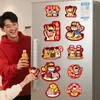 Decoración de Año Nuevo 2026 Pegatinas Magnéticas para Refrigerador Año del Caballo Diseño de Escena Nueva Parejas Pequeñas Pegatinas Magnéticas Creativas con Palabras de Bendición