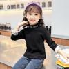 Camiseta Básica para Niña Forrada de Polar Otoño e Invierno 2024 Nueva Ropa Interior para Niños Top Cálido de Invierno para Niñas Envío Directo