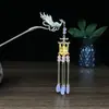 Nuevo Palacete Chino Pinza Luminosa Antigua de Gama Alta Linterna de Borla de Gazebo Pinza para el Cabello Disco para el Cabello Hanfu Pinza para el Cabello Tocado