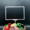 Etiqueta de Preço de Frutas e Verduras de Supermercado Cartão de Exibição A5 Clipe Publicitário Pop Clipe de Polegar Transparente com Moldura