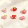 Bolo Sanduíche de Morango Sobremesa 3D Simulada Acessórios de Resina Cola de Creme para DIY Presilhas de Cabelo Caixa de Armazenamento para Acessórios de Cabelo Adesivos
