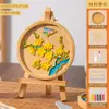 Kit de Porta-copos Florais, Pássaros e Coelhos para o Dia do Professor, Estilo Tradicional, Sem Esmalte Cloisonné, Kit de Material DIY Feito à Mão, Pequeno Presente Cultural e Criativo Cloisonné