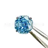 Aretes de Titanio F136 con Corte Rosa Milenio de Ocho Lados, Engastes en Forma de Copa y Tachuelas de Labio de Circonita, Joyería para Piercing de Titanio G23