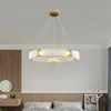 Lámpara de araña para restaurante transfronterizo, luz de anillo circular de lujo ligero, lámpara colgante de cristal personalizada para sala de estar, recepción de hotel, vestíbulo, modelo nuevo 2026
