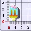 Juguete de Helado de Fresa Artificial Lindo Pegamento de Crema para Manualidades Resina Accesorios Pequeños Decoración para Zuecos