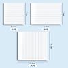 Adesivo Post-it Flash Perolado Horizontal para Estudantes Escritório Rasgável Impermeável Adesivo de Reposição Adesivo