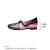 Versão em Pele de Ovelha! Novo Estilo Sapatilhas Francesas Femininas com Elevação Oculta, Sapatos Slip-On Mary Jane Inspirados na Chanel
