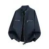 Chaqueta para Hombre Tangkez, Nuevo Estilo Otoño, Marca de Moda, Cuello Alto, Moda, Cómoda, Abrigo Holgado para Hombre, Venta al por Mayor