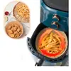 Fabricante de papel para air fryer Prato de melamina Papel manteiga Papel especial para air fryer Formato redondo Prato de molho Refeição