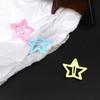 Pinza para el cabello brillante con forma de estrella de cinco puntas estilo caramelo versión coreana para flequillo y cabello lateral, accesorio para el cabello de niña en colores caramelo