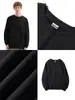 AG600g Moletom Masculino Ombro Manga Longa Super Macio Sem Veludo Gola Redonda Outono Leve Maduro Casual Solto Moda Marca Jaqueta