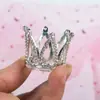 Decoração de Festa de Aniversário Mini Coroa de Diamante Decoração de Bolo Princesa Coroa de Strass Completa Cena de Menina Vestir