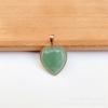 AliExpress 25mm coração de pêssego em forma de coração pingente natural cristal Jade coração colar joias DIY atacado