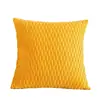 Almohada de terciopelo moderna simple con relieve de onda funda de almohada lisa almohada de mesita de noche sofá almohada de cintura almohada venta al por mayor