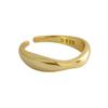 Anillo Geométrico con Apertura Ondulada de Superficie Irregular Cóncava-Convexa de Superficie Amplia Estilo Coreano Traje Combinación Pulsera Ins Fuente de Comercio Exterior