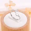 Anillo Cruzado Abierto Amor Estilo Coreano Personalidad Pequeño Fresco Exquisito Moda Conmemorativo Regalo de Cumpleaños Anillo Creativo