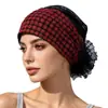 Nuevo Pañuelo Versátil para Mujer Turbante Elegante Transpirable Encaje Blanco Cabello Hogar Conveniente para Llevar Moderno con Sombrero