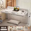 Escritorio Cama de Dormitorio Escritorio Escritorio de Estudiante Escritorio de Estudio Mesa de Noche para Persona Perezosa Escritorio Pequeño Tablero Plegable Almacenamiento Escritorio para Computadora
