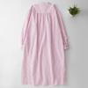 Vestido Camisero a Rayas Rosas para Mujer, Principios de Otoño 2026 Nuevo Estilo Coreano, Holgado Retro, Rejuvenecedor, Versátil Vestido Largo