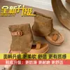 Sandálias de Salto Plataforma com Tiras no Tornozelo e Biqueira Aberta para Mulheres, Novos Sapatos Casuais Respiráveis de Verão, Botinhas Estilo Romano