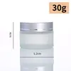 Botella de Crema Esmerilada, Botella de Vidrio para Crema Opaca a la Luz, Botella Dispensadora de Cosméticos, Botella Vacía, Botella de Muestra para Crema de Ojos, Botella de Perfume