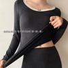 Traje de Lana de Oveja Hanshe Ligero y Cálido para Mujer, Moldeador Corporal, Microplástico, Levanta Glúteos y Recoge Vientre, Alta Elasticidad, Sin Marcas, Amigable con la Piel, Traje Cálido