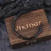 Pulseira com padrão de anel aberto de corvo totem vintage best-seller europeu e americano para casais. Pulseira nova, moderna e única para homens e mulheres