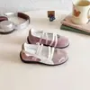 2026 Novos Sapatos de Couro com Solado Macio Estilo Coreano para Meninas Sapatos de Princesa para Primavera/Outono Sapatos Individuais de Boca Rasa para Crianças Sapatos de Performance para Bebês
