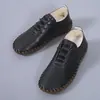 Sapatos femininos casuais de cano baixo com cadarço, coleção primavera/outono da Amazon, bico redondo, estilo europeu e americano transfronteiriço, disponíveis em tamanhos grandes