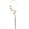 Pendientes de mariposa con clip para oreja, sin agujeros, con borlas de diamantes de imitación, elegantes, ligeros y de lujo, para mujer, lote de comercio exterior transfronterizo