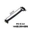 Cabo de Extensão Personalizado 1X para Placa de Vídeo de Montagem Vertical PCI-E 4.0/3.0 Placa de Som PCI-E Placa de Rede Placa de Vídeo SSD de Estado Sólido