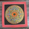 Mandala Pintado a Mano Tibetano Nepalí Dorado Caliente Tamaño 26*26 Núcleo de Tarjeta