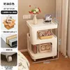 Mesita de noche cuidadosamente seleccionada para dormitorio del hogar, Mesa auxiliar de arte de hierro más vendida en 2026 con diseño creativo, Móvil con luz y estante de almacenamiento