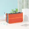 Bolsa de Maquillaje Plegable Doble Multifuncional Coreana, Gran Capacidad, Bolsa de Clasificación Engrosada, Bolso de Mano para Almacenamiento de Productos Digitales de Viaje