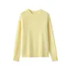 30% cachemira 70% lana, serie de punto trenzado estilo Ralph Lauren, suéter básico de lana para mujer, suéter de cuello redondo
