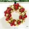 Guirlanda de Natal de Veludo Transfronteiriça Enfeite para Porta da Frente Laço Trançado DIY Decoração de Natal Ornamento Pendurado