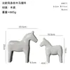 Adorno de Caballo Mecedora Vintage de Madera Estilo Ins Nórdico Decoración Creativa para el Hogar para Sala de Estar Mueble de TV Cafetería Decoración de Gabinete Divisor